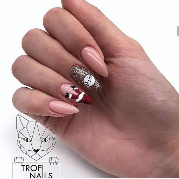 unhas para natal