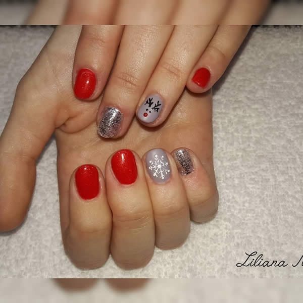 unhas para natal