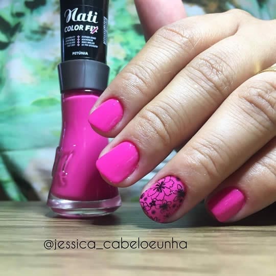 esmalte rosa pink