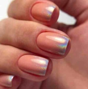 unhas holográficas