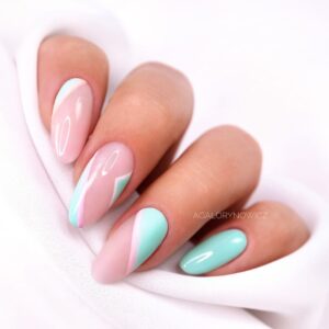 nails art geometric nails delicada 1