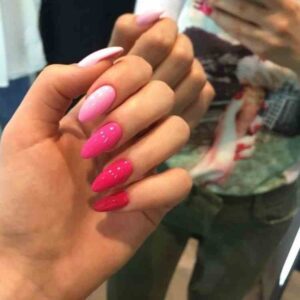 Unhas degrade em gel