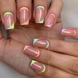 Unhas de gel decoradas 