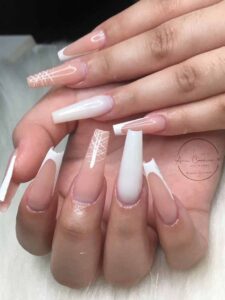 Unhas de porcelana bailarina 