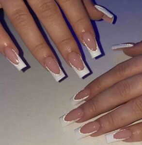 Unhas decoradas francesinha 