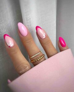 Unhas rosadas 