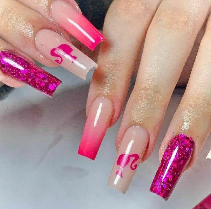 UNHAS DA BARBIE 7/21 - tendência #barbiecore 