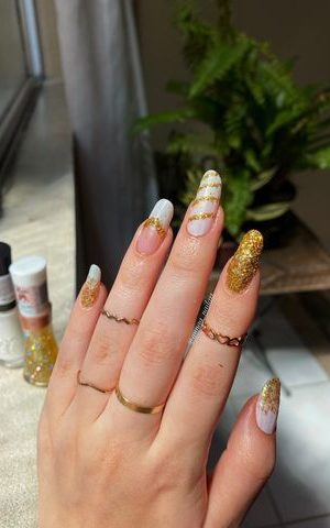 Nail art feita por Anna Clara Vieira Caramuru